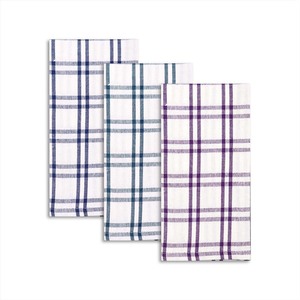 Paño de cocina de algodón con diseño a cuadros teñido con hilo, tamaño personalizado, para uso en la cocina, a precio de fábrica. - Product Image 6