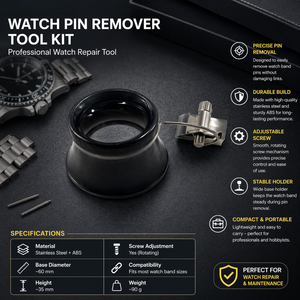 Kit d'outils professionnels pour retirer les goupilles de montre, outil de réparation pour le retrait des maillons du bracelet de montre |   Ajustement en acier inoxydable India 2026 Pro. - Product Image 5
