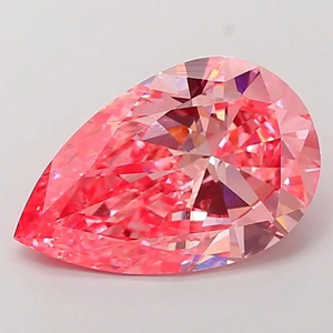 Diamante cultivado en laboratorio, diamante rosa de fantasía, corte pera, piedra suelta para la fabricación de joyas. - Product Image 1