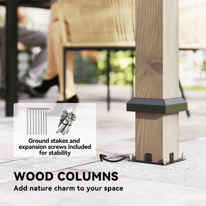 Gazebo/Pergola da Giardino con Tettoia per Ombra e Comfort all'Aperto - Product Image 4
