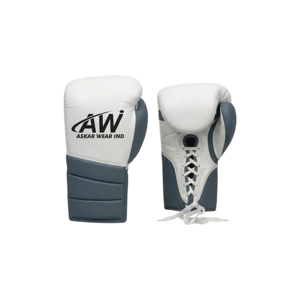 Gants de boxe Askar Wear Ind en cuir PU, à lacets, pour entraînement, pour adultes, à doigts entiers, respirants - Product Image 1