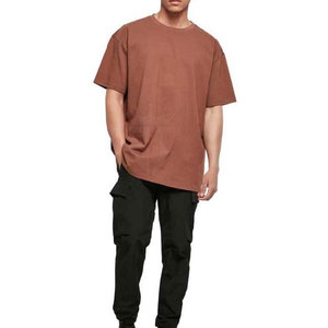 เสื้อยืดโอเวอร์ไซส์ผ้าฝ้ายถักลายพิมพ์ใหม่ 100% สำหรับผู้ชาย ขายส่ง เสื้อผ้าแฟชั่น ทรงปกติ ระบายอากาศได้ดี แห้งเร็ว - Product Image 1