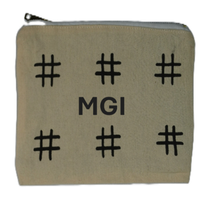 Custom Logo Printed Eco-Friendly Gold Zipper Gift <b>Bag</b> Recycled Natural Cotton Canvas for Cosmetics <b>Makeup</b> Storage and Pouch - Product Image 1