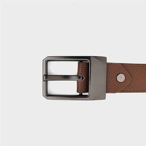 Ceintures en cuir véritable pour hommes à boucle en acier, personnalisables à faible MOQ, pour tenues décontractées, habillées ou de luxe, ajustables à la taille - Product Image 2