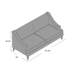 Nuevo producto sofá de tela sofá de sala de estar muebles para el hogar para sala de estar dormitorio Villa apartamento Hotel uso directo al mejor precio - Product Image 4