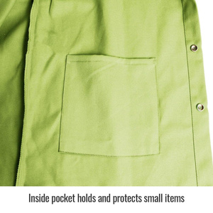 Veste de soudeur en coton FR de qualité supérieure, protection corporelle industrielle, ignifuge, pour la lutte contre les incendies - Product Image 5