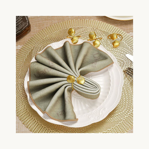 Anillo de Servilleta de Metal con Diseño Nuevo y Personalizado, Elegante Anillo de Servilleta de Hierro Dorado, Decoración para Mesa de Comedor, Venta al por Mayor - Product Image 5