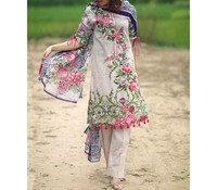Nouvelle robe pour femme en tissu lawn jaune et noir, magnifique et élégante, très vendue, costume pakistanais pour femmes, tenue d'été indienne