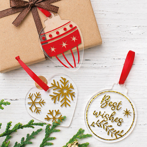 Kit de Adornos DIY de Acrílico con Forma Irregular, Estilo Festivo, para Colgar - Product Image 6