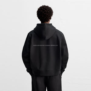 Vêtements pour hommes Sweat-shirt à capuche épais et lourd imprimé de logo personnalisé Sweat-shirt à épaules tombantes pour hommes - Product Image 2