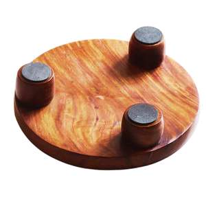 Planche à rouler classique professionnelle en bois Chakla Belan pour la préparation de la pâte à la maison, en cuisine, et outils de pâtisserie pour hôtels - Product Image 2