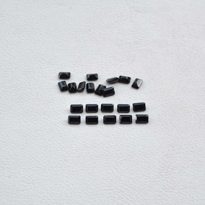 Hecho a mano 4mm x 6mm Natural negro espinela Octágono en forma de hermosa piedra preciosa suelta mejor calidad espinela piedra artículos de joyería al por mayor - Product Image 2