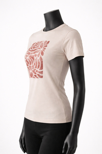 Camiseta Ajustada Personalizada para Mujer, Diseño Sólido, Algodón Ecológico, Manga Corta, Ropa Urbana, OEM, Precio Económico al por Mayor - Product Image 2