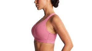 OEM ODM Women's Halter <b>Neck</b> Sports Bra Soft Stretch <b>Padded</b> Fitness Gym Workout Exercise Activewear Bra - Product Image 3