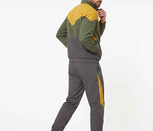 Ensemble de survêtement coupe-vent léger, imperméable et respirant pour homme, couleur unie, en nylon, design 2-en-1 décontracté pour l'hiver - Product Image 5