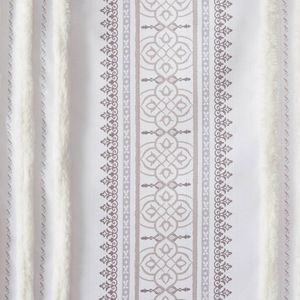 Tappeto a righe in Poly stampato pannello tenda con fodera elegante mantovana per la decorazione della casa - Product Image 6