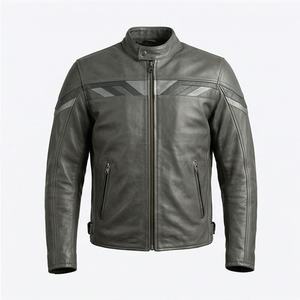 Veste de moto en cuir véritable pour homme de qualité supérieure, nouvelle arrivée, vestes de moto d'hiver, protections amovibles, personnalisables - Product Image 1