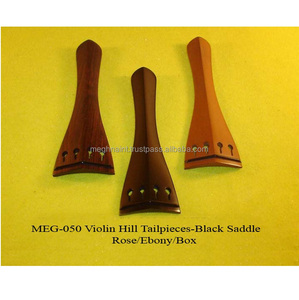 Supports de cordes pour violon avec selle noire en palissandre, ébène et buis - Durables et légers - Product Image 4