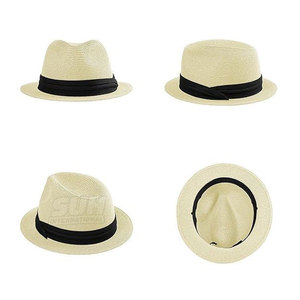 <b>Summer</b> Beach Straw <b>Hats</b> Lightweight Breathable Wide Brim Stylish Casual Beach <b>Hats</b> For <b>Men</b> Women In Wholesale - Product Image 2