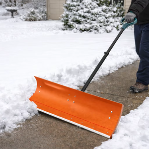 Pousse-neige robuste avec lame en acier de 40 pouces de large et poignée en D, pelle à neige en acier pour allée et trottoir, outils d'hiver ODGWTO005 - Product Image 1