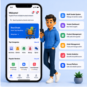 Solución integrada de mercado de múltiples proveedores Operaciones de proveedores Catálogo de productos Análisis Web móvil - Product Image 1