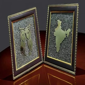 Marco de Pirita Peruana Premium – Símbolo Indio Hecho a Mano, Decoración para el Hogar, Artesanía, Regalo, Venta al por Mayor - Product Image 1
