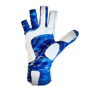 Custom Design Summer Half Finger Fishing <b>Gloves</b> UV 50+ Protection Lightweight Breathable Polyester Fabric Waterproof <b>Touchscreen</b> - Product Image 3