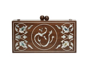 Sac à main de créateur en nacre, incrustation de coquillages naturels, pochette de soirée faite à la main pour femme - Product Image 3