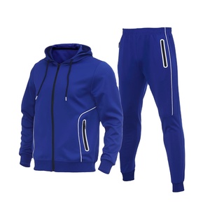 Nouvel ensemble de survêtement en velours personnalisé pour hommes, idéal pour le fitness et la musculation, en coton gaufré - Product Image 6