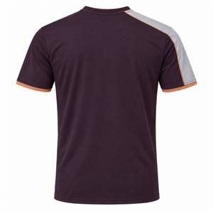 Premium Mens Plum Ice <b>Grey</b> Asymmetric Shoulder Jersey <b>T</b>-<b>Shirt</b> with Copper Trim Quick Dry & Breathable for Casual Sportswear - Product Image 6