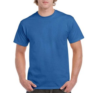 เสื้อยืดคอกลมผู้ชายไซส์ใหญ่ ผ้าฝ้าย 100% สีขาว รับผลิตตามแบบ OEM แขนสั้น ทรงปกติ ระบายอากาศได้ดี โลโก้ด้านหน้า - Product Image 5