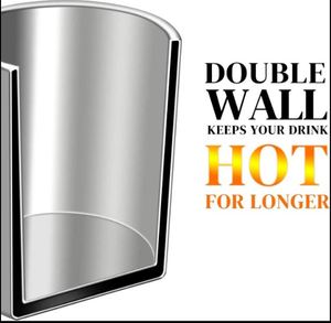 Stainless Steel Coffee <b>Mugs</b> Camping Double Wall BPA Free Metal Tea Cup Wide Handle - Product Image 6