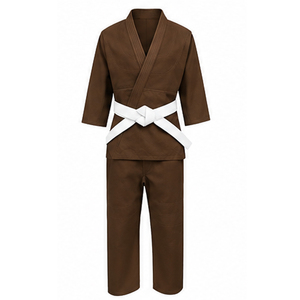 Kimono de judo de qualité supérieure pour l'entraînement aux arts martiaux, en tissu de coton robuste avec construction renforcée des genoux et des épaules - Product Image 1