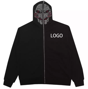 Premium 400 GSM Distressed Vintage Acid Wash Pullover: Custom Spider-Man Graphic, Embossed Logo, Full Face Zip Up - Product Image 6