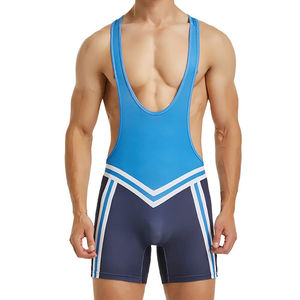 Servicio OEM, Singlet de Lucha Libre Personalizado para Hombre, Transpirable, de Poliéster, para Entrenamiento en Gimnasio, Levantamiento de Pesas, Personalizado - Product Image 1
