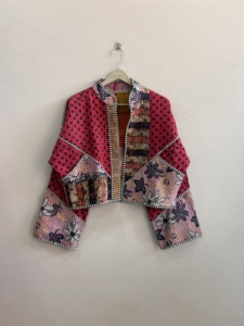 Assorted Lot Of Kantha Handmade <b>Jacket</b> Reversible Boho <b>Hippie</b> Style Quilted <b>Jacket</b> For Women - Product Image 5