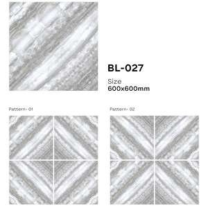 Azulejos de porcelana brillante de cuerpo vitrificado de alta calidad de 600x600mm, azulejos de suelo esmaltados de cerámica con diseño de combinación de libros de India al mejor precio - Product Image 1