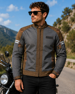 Chaqueta de Motocicleta de Malla Reflectante Impresa Premium, Ropa de Protección Transpirable para Verano, para Motociclistas Profesionales - Product Image 2