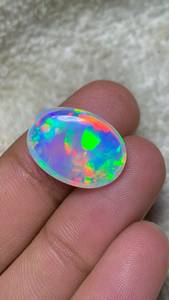โอปอลเอธิโอเปียธรรมชาติทรงรีแบบหลวม หลายสีสะท้อนแสง สำหรับทำเครื่องประดับ - Product Image 3