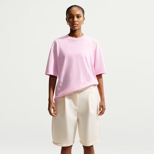 Camiseta de Manga Corta Personalizada con Logotipo, Impresión Serigráfica, Tejido de Punto, Lavado Ácido, para Mujer, Alta Calidad, Poliéster/Algodón - Product Image 2