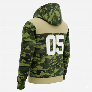 Raw Hem Cropped Edge 320g Fleece Tactical Gear Hoodie Ripstop Nylon <b>Patch</b> Reinforced Elbow Waterproof 100% Cotton - Product Image 3