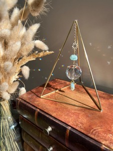 Triangle Shape <b>Table</b> <b>Top</b> Wooden Base <b>Decorative</b> Stand For Home Office Desk Shelf And Modern Minimal Wooden <b>Decor</b> Accent Piece - Product Image 6