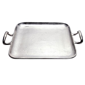Bandeja de Servicio de Alimentos para Uso Comercial, Suministros para Restaurantes y Hoteles, Bandejas Metálicas, Bandejas Decorativas Estilo Americano, Artesanías Hechas a Mano - Product Image 1
