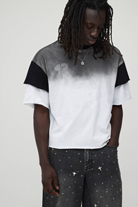 Trendy Men’s Summer <b>Set</b> Oversized Tee and Shorts Street Style Acid Wash Two Piece <b>Set</b> OEM Urban wear Hip Hop Style Breathable - Product Image 6