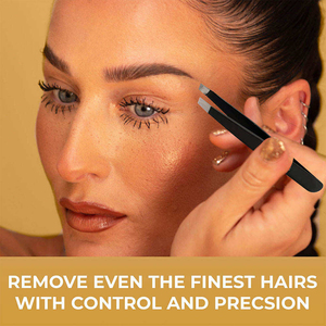 Juego de Pinzas para Cejas Premium con Estuche de Cuero, Pinzas Profesionales de Acero Inoxidable con Punta Inclinada, Puntiaguda y Plana, Logotipo Personalizado - Product Image 6