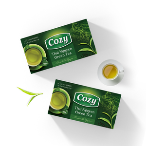 Sachets de thé vert aromatisé de première qualité, scellés à la chaleur, thé aromatisé emballé individuellement, sachet d'emballage de thé - Product Image 1