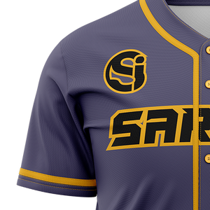 Uniformes de baseball confortables et élégants à manches courtes 100% polyester dans différentes couleurs Uniformes de baseball d'équipe pour hommes - Product Image 4