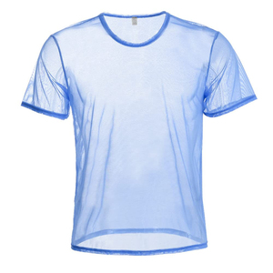 เสื้อยืดตาข่ายผู้ชายคุณภาพสูง สีดำ แขนครึ่งตัว สำหรับออกกำลังกาย เล่นกีฬา เสริมสร้างกล้ามเนื้อ ราคาขายส่ง - Product Image 1