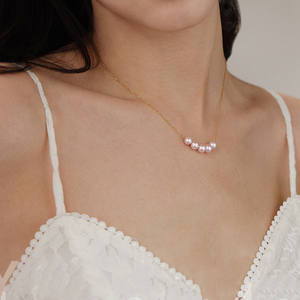 Collar de Perlas de Agua Dulce de Moda Retro para Mujer, Diseño de Nicho, Cadena Simple para Clavícula, Versátil, Ligero y Lujoso para Suéteres - Product Image 2