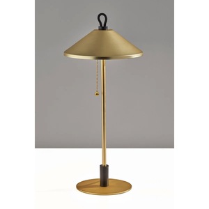 Lámpara de Mesa Industrial de Latón con Cabezal Ajustable, Lámpara Moderna para Estudio y Escritorio - Product Image 3